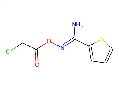 (Z)-n'-(2-chloroacetoxy)thiophene-2-carboximidamide structure