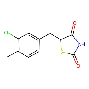 5-(3-Chloro-4-methylbenzyl)-1,3-thiazolidine-2,4-dione structure