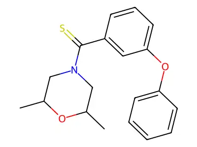 (2,6-Dimethylmorpholin-4-yl)-(3-phenoxyphenyl)methanethione structure