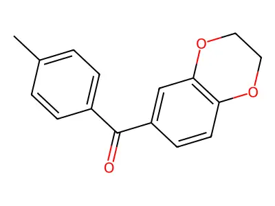 2,3-Dihydro-1,4-benzodioxin-6-yl(4-methylphenyl)methanone structure