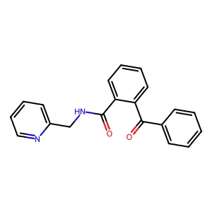 2-benzoyl-N-(pyridin-2-ylmethyl)benzamide structure