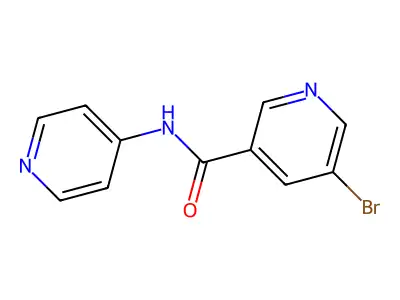 5-bromo-N-(pyridin-4-yl)nicotinamide structure