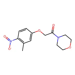 4-[(3-Methyl-4-nitrophenoxy)acetyl]morpholine structure