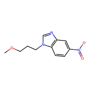 1-(3-methoxypropyl)-5-nitro-1H-benzimidazole structure