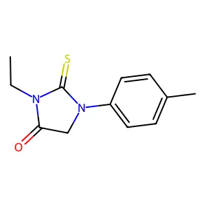 3-Ethyl-1-(4-methylphenyl)-2-sulfanylideneimidazolidin-4-one structure