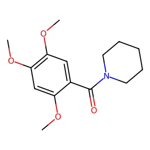 Piperidin-1-yl(2,4,5-trimethoxyphenyl)methanone structure