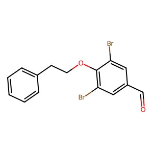 3,5-Dibromo-4-(2-phenylethoxy)benzaldehyde structure