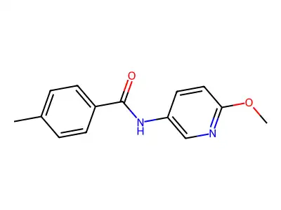 N-(6-methoxypyridin-3-yl)-4-methylbenzamide structure