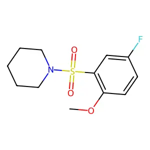 1-(5-Fluoro-2-methoxyphenyl)sulfonylpiperidine structure