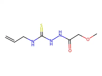 N-allyl-2-(methoxyacetyl)hydrazinecarbothioamide structure