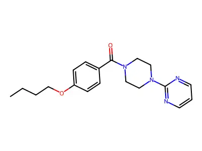 (4-Butoxyphenyl)-(4-pyrimidin-2-ylpiperazin-1-yl)methanone structure