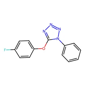 5-(4-Fluorophenoxy)-1-phenyltetrazole structure