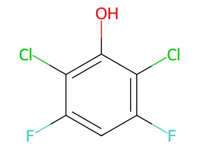 2,6-Dichloro-3,5-difluorophenol structure