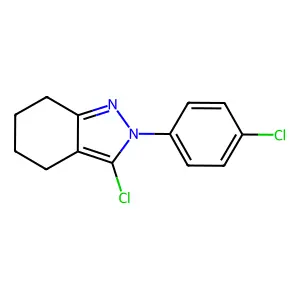 2H-Indazole, 3-chloro-2-(4-chlorophenyl)-4,5,6,7-tetrahydro- structure