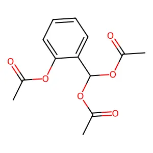 Methanediol, 1-[2-(acetyloxy)phenyl]-, 1,1-diacetate structure