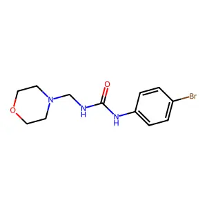 1-(4-Bromophenyl)-3-(morpholin-4-ylmethyl)urea structure
