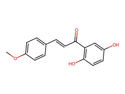 2',5'-DIHYDROXY-4-METHOXYCHALCONE structure