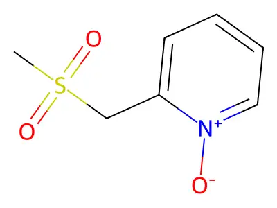 Pyridine, 2-[(methylsulfonyl)methyl]-, 1-oxide structure