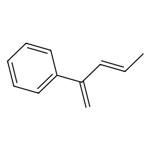 Benzene, (1-methylene-2-butenyl)- structure