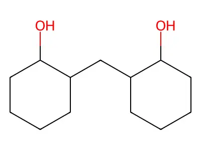 Cyclohexanol, 2,2'-methylenebis- structure