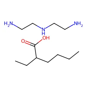 Hexanoic acid, 2-ethyl-, compd. with N1-(2-aminoethyl)-1,2-ethanediamine (1:?) structure