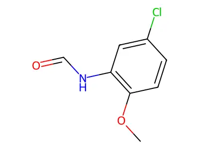 N-(5-chloro-2-methoxyphenyl)formamide structure