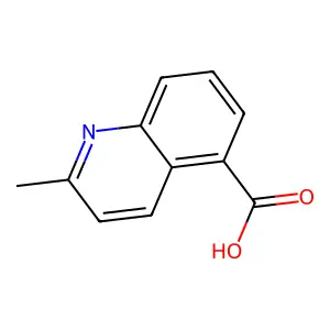 2-Methyl-5-quinolinecarboxylic acid structure
