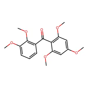 (2,3-Dimethoxyphenyl)(2,4,6-trimethoxyphenyl)methanone structure