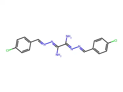 1-N',2-N'-bis[(4-chlorophenyl)methylideneamino]ethanediimidamide structure
