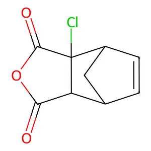 3a-Chloro-3a,4,7,7a-tetrahydro-4,7-methano-2-benzofuran-1,3-dione structure