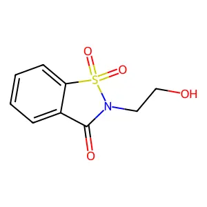 2-(2-Hydroxyethyl)-1,2-benzisothiazol-3(2H)-one 1,1-dioxide structure