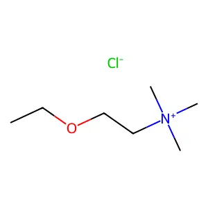(2-乙氧乙基)三甲基氯化铵 structure