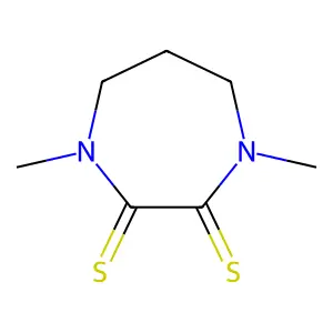 1,4-Diazepine-2,3-dithione, 1,4-dimethylperhydro- structure