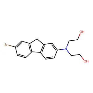 2,2'-[(7-Bromo-9h-fluoren-2-yl)imino]diethanol structure