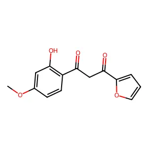 1-(Furan-2-yl)-3-(2-hydroxy-4-methoxyphenyl)propane-1,3-dione structure