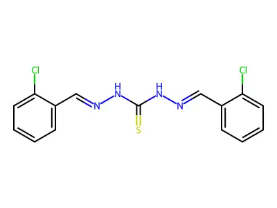 1,3-Bis[(2-chlorophenyl)methylideneamino]thiourea structure