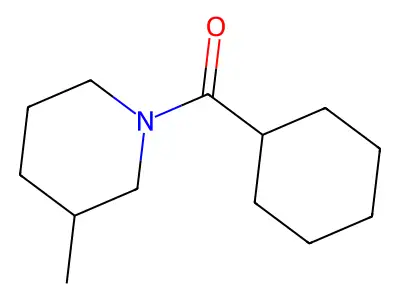 Piperidine, 1-(cyclohexylcarbonyl)-3-methyl- structure