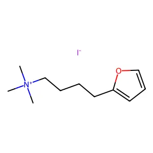 4-(Furan-2-yl)-N,N,N-trimethylbutan-1-aminium iodide structure