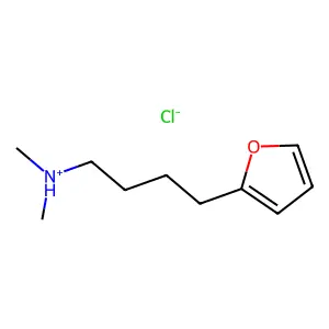 2-Furanbutylamine, N,N-dimethyl-, hydrochloride structure