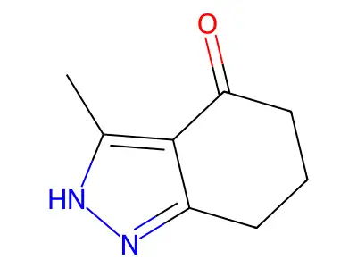 3-methyl-4,5,6,7-tetrahydro-1H-indazol-4-one structure