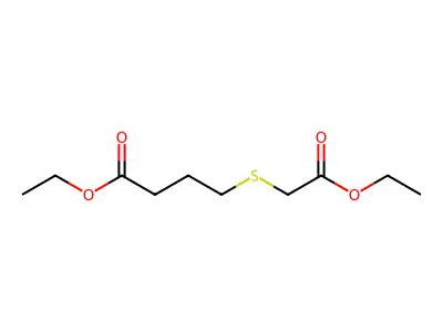 Ethyl 4-[(2-ethoxy-2-oxoethyl)thio]butanoate structure