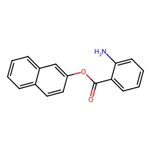 beta-NAPHTHYL ANTHRANILATE structure