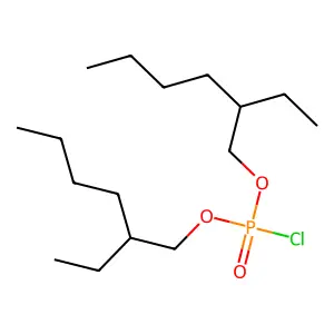 Bis(2-ethylhexyl) phosphorochloridate structure