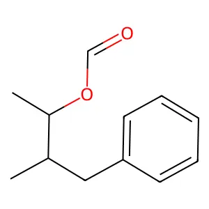Benzenepropanol, alpha,beta-dimethyl-, 1-formate structure