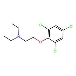 N,N-diethyl-2-(2,4,6-trichlorophenoxy)ethanamine structure