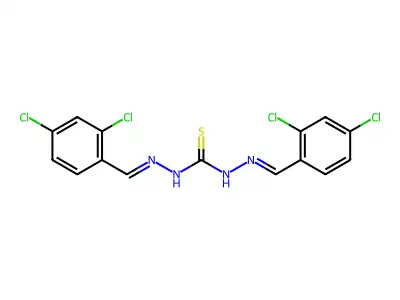 1,3-Bis[(2,4-dichlorophenyl)methylideneamino]thiourea structure