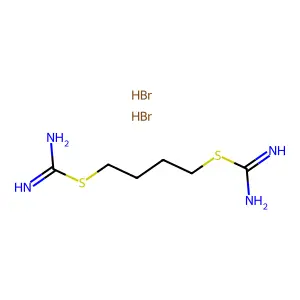 Pseudourea, 2,2'-tetramethylenedithiodi-, dihydrobromide structure