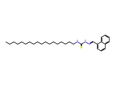 1-(Naphthalen-1-ylmethylideneamino)-3-octadecylthiourea structure
