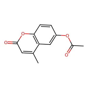 4-methyl-2-oxo-2H-chromen-6-yl acetate structure