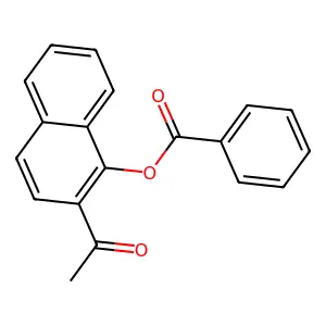 Ethanone, 1-(1-(benzoyloxy)-2-naphthalenyl)- structure